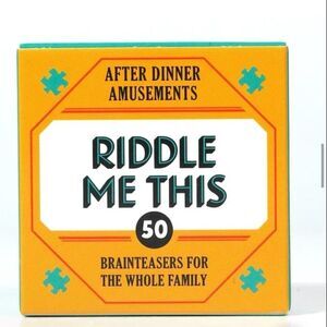 Riddle Me This Card Game Family Game Night Brainteasers